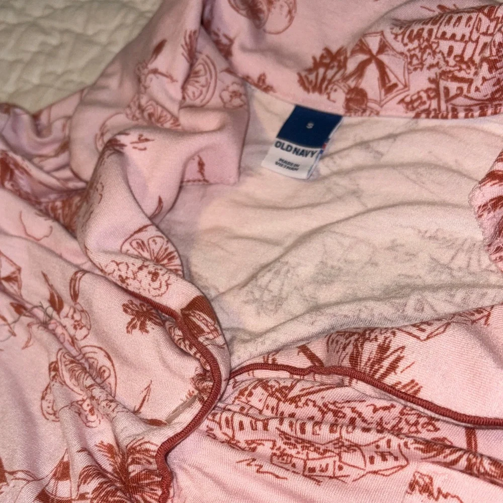 Old Navy Pink and Orange Pajama Set - Picture 2 of 4